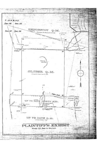 Click to see Up to Date Q. M. Plaintiff's Exhibit of Allan Beeson Survey Maps Book ER