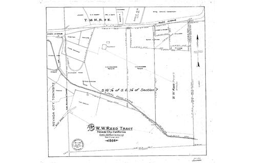 Click to see W. W. Reed Tract, 1956 of Allan Beeson Survey Maps Book ER