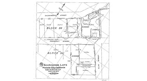 Click to see The Schroder Lots, 1950 of Allan Beeson Survey Maps Book ER