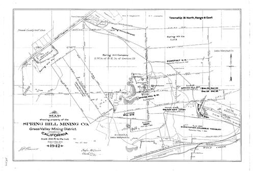 Click to see Spring Hill Mining Co., 1942 of Allan Beeson Survey Maps Book ER