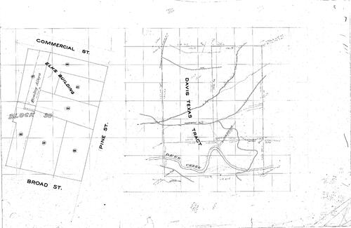 Click to see no title or date of Allan Beeson Survey Maps Book ER