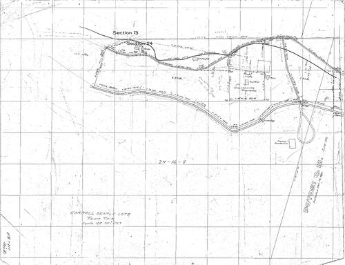 Click to see Carroll Searls Lots, (no date) of Allan Beeson Survey Maps Book ER