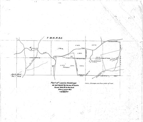 Click to see Lewis Holdings (part of), 1951 of Allan Beeson Survey Maps Book ER