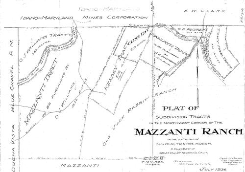 Click to see Idaho Maryland Mines Corp., 1936 of Allan Beeson Survey Maps Book ER
