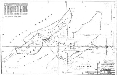 Click to see Properties in Vicinity of Dutch Flat Power House of Allan Beeson Survey Maps Book ER