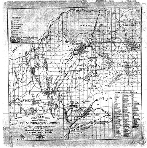 Click to see Arctic Mng. Co. & Canyon Creek Watershed, 1928 of Allan Beeson Survey Maps Book ER