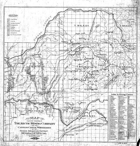 Click to see Arctic Mng. Co. & Canyon Creek Watershed, 1928 of Allan Beeson Survey Maps Book ER