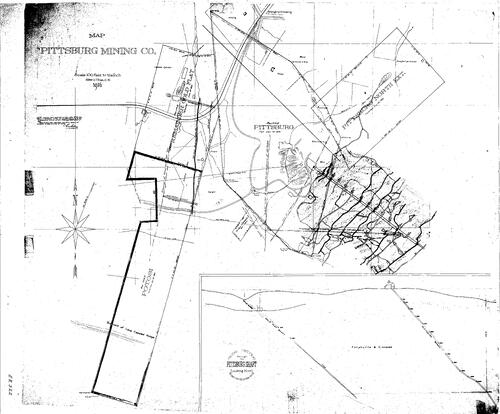 Click to see Pittsburg Mining Co., 1916 of Allan Beeson Survey Maps Book ER
