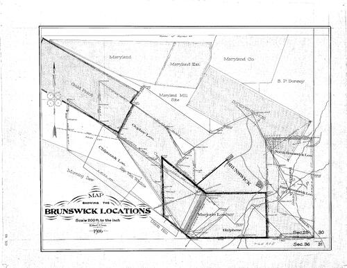 Click to see Brunswick Locations, 1916 of Allan Beeson Survey Maps Book ER