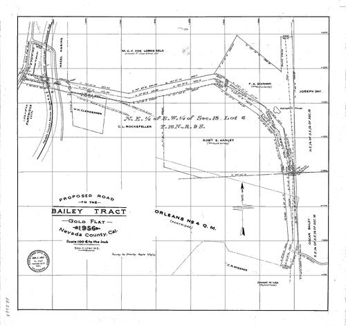 Click to see Bailey Tract, 1956 of Allan Beeson Survey Maps Book ER