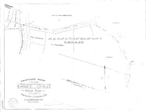 Click to see Bailey Tract, 1956 of Allan Beeson Survey Maps Book ER