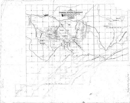 Click to see Omega Mining Co., 1933 of Allan Beeson Survey Maps Book ER