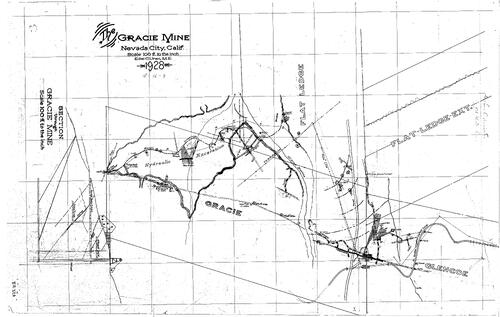 Click to see Gracie Mine, 1928 of Allan Beeson Survey Maps Book ER