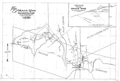 Click to see Gracie Mine, 1948 of Allan Beeson Survey Maps Book ER