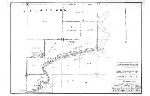 Click to see T15, R6 Sections 12 & 13, 1964 of Allan Beeson Survey Maps Book ER