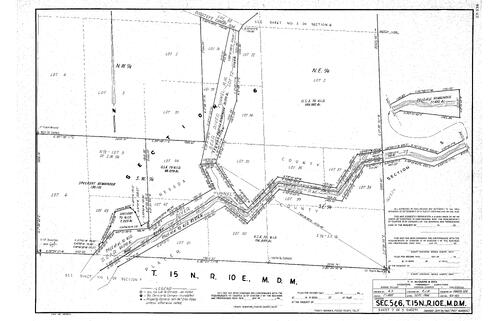 Click to see T15, R10, Sections 5 & 6, 1964 of Allan Beeson Survey Maps Book ER