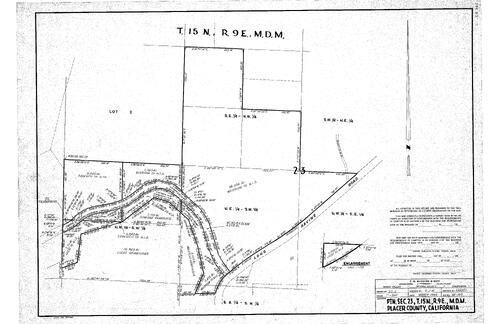 Click to see Record of Survey T15, R9, Sec. 23, 1964 of Allan Beeson Survey Maps Book ER