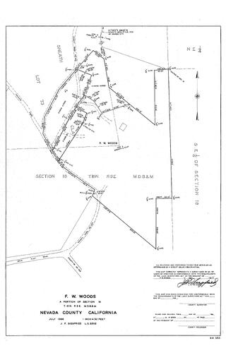 Click to see F. W. Woods, 1966 of Allan Beeson Survey Maps Book ER