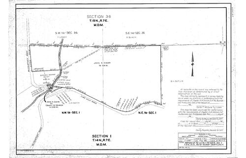 Click to see T14, R7, Sec. 1, 1961 of Allan Beeson Survey Maps Book ER