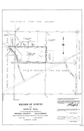 Click to see The Cassidy Lot, 1966 of Allan Beeson Survey Maps Book ER