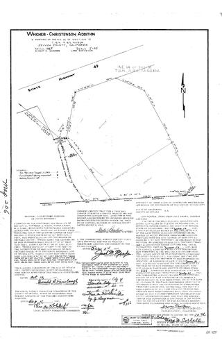 Click to see Whichter-Christenson Addition, 1967 of Allan Beeson Survey Maps Book ER