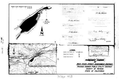 Click to see Assessment Map Book 1, pg. 43 of Nevada County Recorders Assessment Maps Book 1