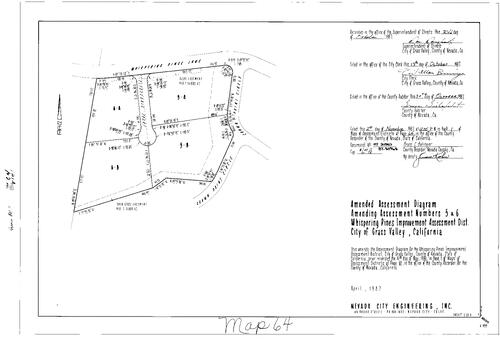 Click to see Assessment Map Book 1, pg. 64 of Nevada County Recorders Assessment Maps Book 1
