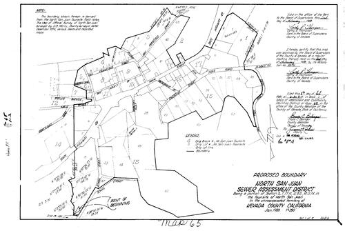 Click to see Assessment Map Book 1, pg. 65 of Nevada County Recorders Assessment Maps Book 1
