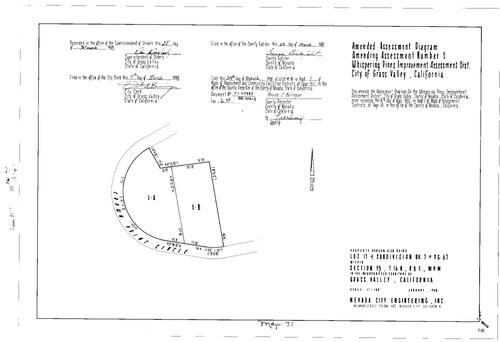 Click to see Assessment Map Book 1, pg. 71 of Nevada County Recorders Assessment Maps Book 1