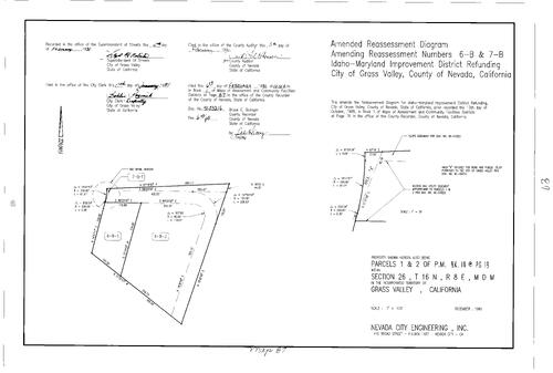Click to see Assessment Map Book 1, pg. 87 of Nevada County Recorders Assessment Maps Book 1