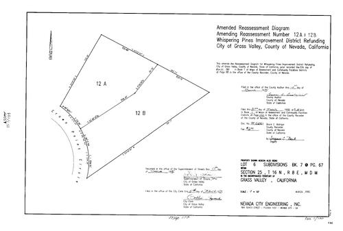 Click to see Assessment Map Book 1, pg. 100 of Nevada County Recorders Assessment Maps Book 1