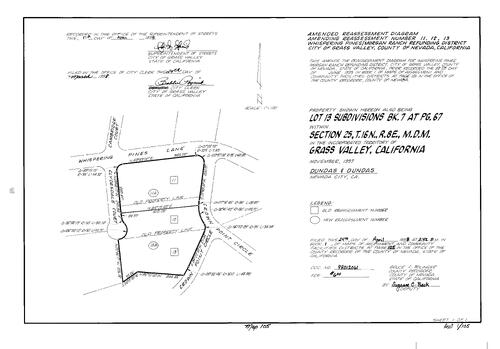 Click to see Assessment Map Book 1, pg. 105 of Nevada County Recorders Assessment Maps Book 1