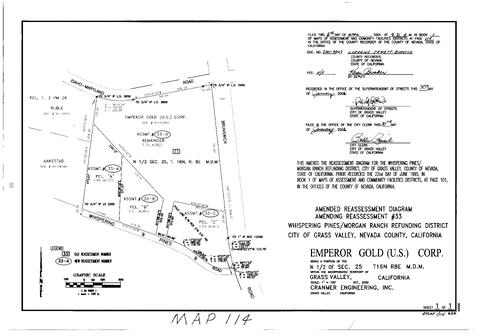 Click to see Assessment Map Book 1, pg. 114 of Nevada County Recorders Assessment Maps Book 1