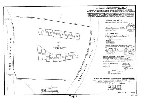Click to see Whispering Pines Assessment, Book 02, pg.014, 2020 of Nevada County Recorders Assessment Maps Book 2