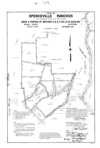 Click to see Parcel Map Book 1, pg. 6 (1967) of Nevada County Recorders Parcel Maps Book 1