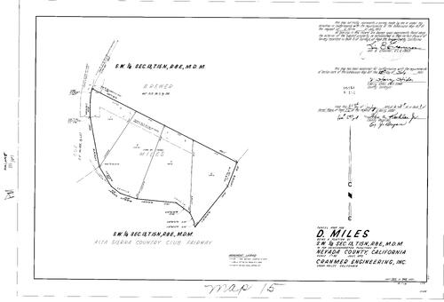 Click to see Parcel Map Book 1, pg. 15 (1970) of Nevada County Recorders Parcel Maps Book 1