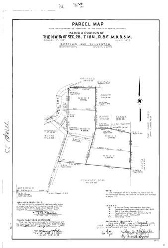 Click to see Parcel Map Book 1, pg. 23 of Nevada County Recorders Parcel Maps Book 1