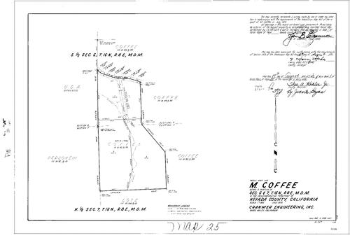 Click to see Parcel Map Book 1, pg. 25 (1970) of Nevada County Recorders Parcel Maps Book 1