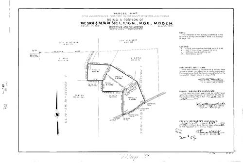 Click to see Parcel Map Book 1, pg. 39 (1970) of Nevada County Recorders Parcel Maps Book 1