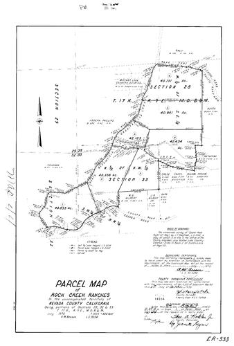 Click to see Parcel Map Book 1, pg. 44 (1970) of Nevada County Recorders Parcel Maps Book 1