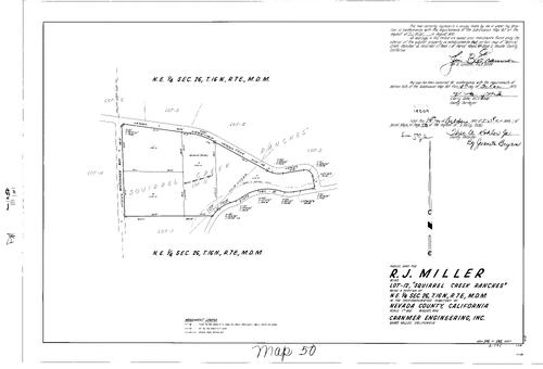 Click to see Parcel Map Book 1, pg. 50 (1970) of Nevada County Recorders Parcel Maps Book 1