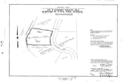 Click to see Parcel Map Book 1, pg. 57 (1970) of Nevada County Recorders Parcel Maps Book 1