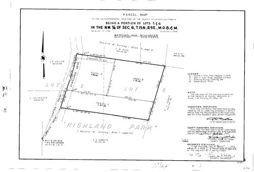 Click to see Parcel Map Book 1, pg. 68 (1970) of Nevada County Recorders Parcel Maps Book 1