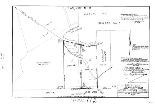 Click to see Parcel Map Book 1, pg. 112 (1971) of Nevada County Recorders Parcel Maps Book 1