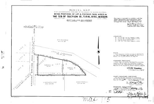 Click to see Parcel Map Book 1, pg. 115 (1971) of Nevada County Recorders Parcel Maps Book 1