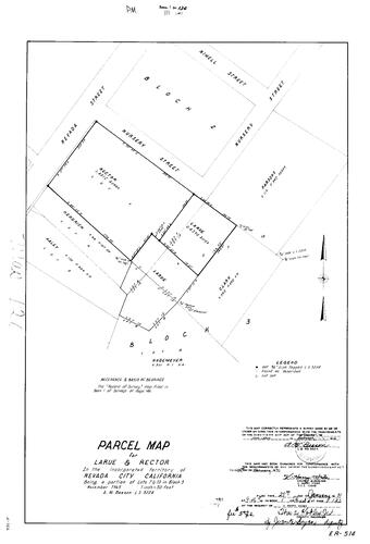 Click to see Parcel Map Book 1, pg. 120 (1971) of Nevada County Recorders Parcel Maps Book 1