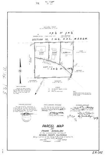Click to see Parcel Map Book 1, pg. 125 (1971) of Nevada County Recorders Parcel Maps Book 1