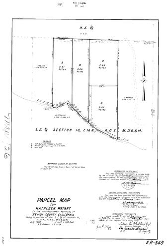 Click to see Parcel Map Book 1, pg. 126 (1971) of Nevada County Recorders Parcel Maps Book 1