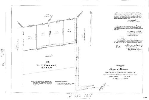Click to see Parcel Map Book 1, pg. 129 (1971) of Nevada County Recorders Parcel Maps Book 1