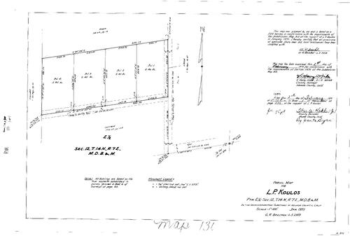 Click to see Parcel Map Book 1, pg. 130 (1971) of Nevada County Recorders Parcel Maps Book 1